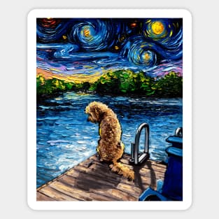 Goldendoodle Night 3 Magnet